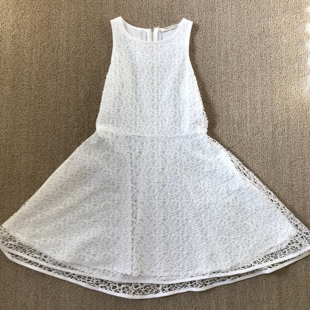Lace Overlay Dress by Miss Behave